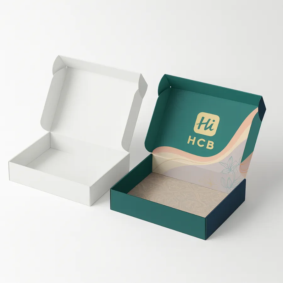 Scarf box packaging with hang tab- class=