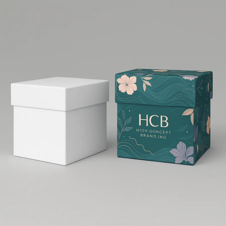 Square scarf lid boxes (two-piece)- class=