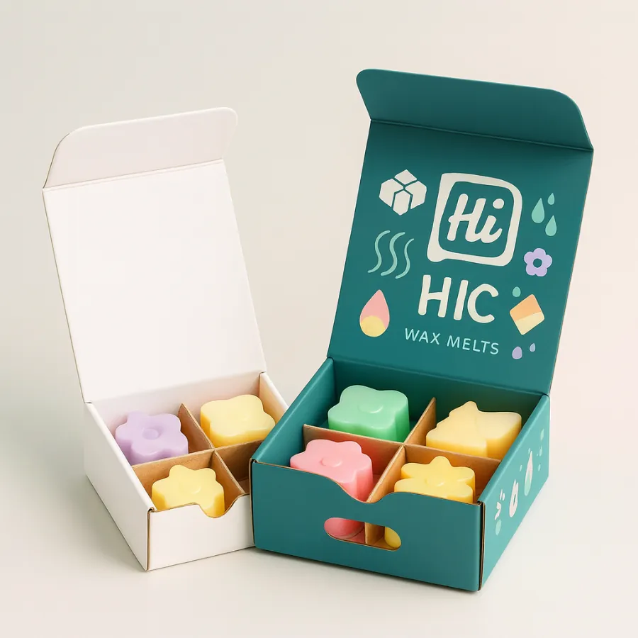 Luxury wax boxes with divider insert- class=