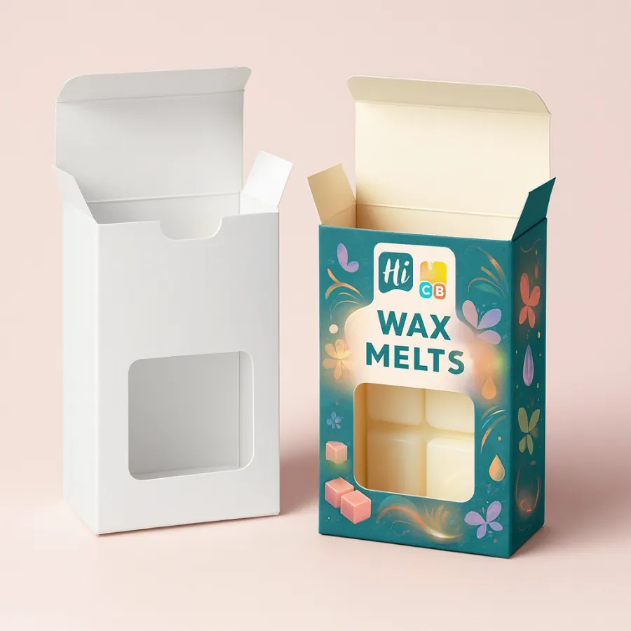 Wax packaging (clamshell) for scented wax melts--Scented Wax Melt Clamshell Box class=