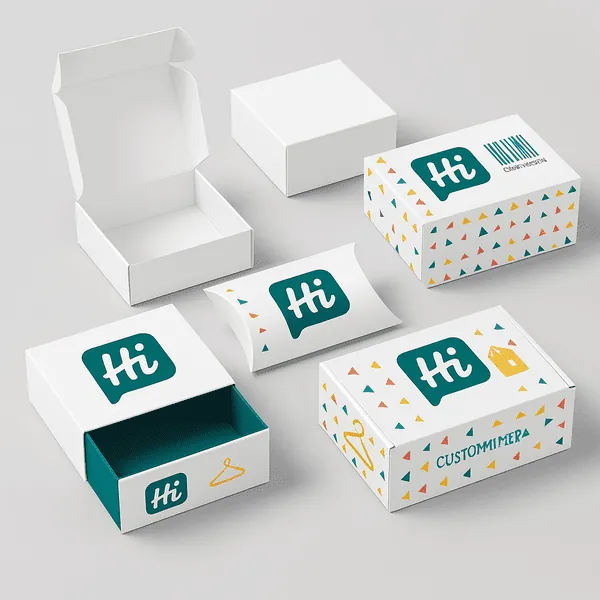 Custom retail packaging boxes in vibrant prints perfect for showcasing products and boosting brand visibility
