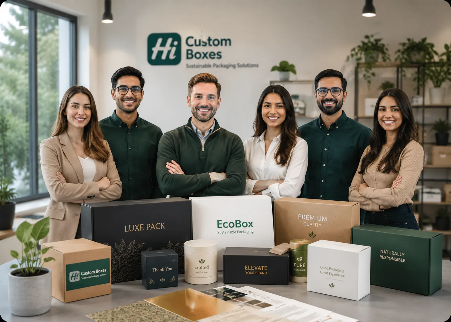 Hi Custom Boxes packaging team with custom printed boxes