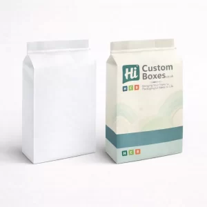 Two paper carrier bags with a folded top, designed for lightweight and eco-friendly bedding packaging.