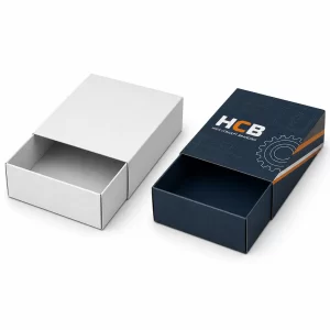 Two sleek black and yellow motorcycle sprocket boxes featuring professional branding and technical part illustrations.