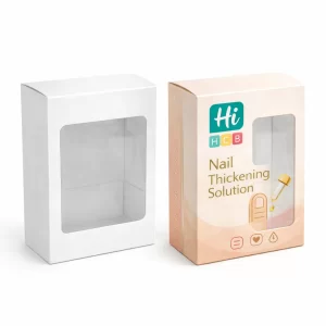 Custom Nail Thickening Solution Boxes with premium printed branding