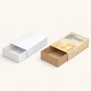 Premium custom wax warmer boxes with sophisticated matte finish and clear branding for retail display.
