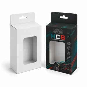 Modern black and red car parts packaging boxes designed specifically for durable mechanical part protection.