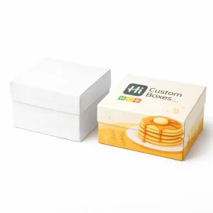 Durable eco-friendly pancake packaging boxes designed to maintain heat and freshness during transport and storage.