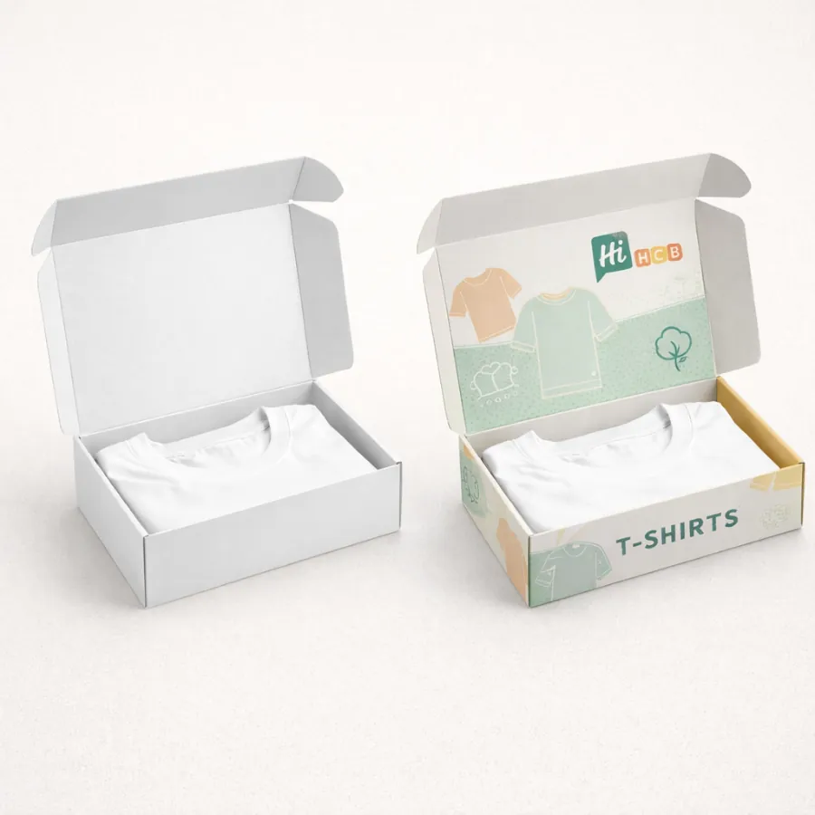 T-shirts Packaging Boxes – Custom Printed Packaging for Apparel Brands