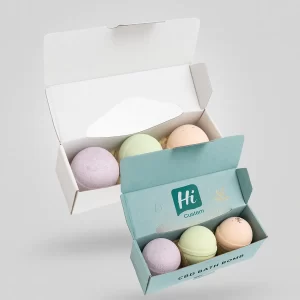 Premium CBD bath bomb boxes designed for safe product presentation