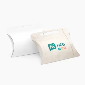 Custom Printed and Plain Pillow boxes with handle
