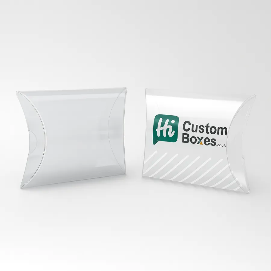 Custom Printed Clear Pillow Boxes