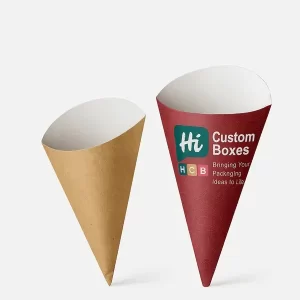 Custom cone sleeves template for packaging design and print production