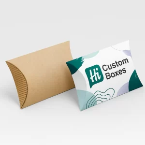 Custom corrugated pillow boxes for durable product and gift packaging