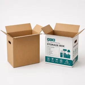 Corrugated storage boxes for organising, storing, and protecting products