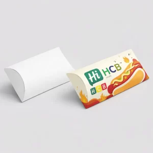 Custom hot dog sleeves with logo for food packaging and brand promotion