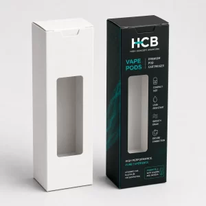 Custom vape pod boxes with logo for branded vape packaging