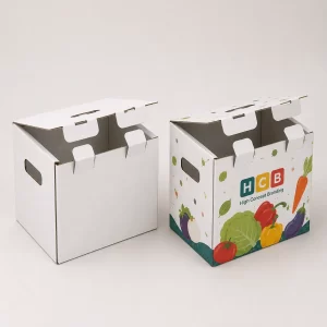 Double wall fruit boxes providing extra strength and protection during transit