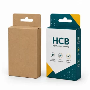Custom kraft hanger boxes for retail packaging and hanging displays
