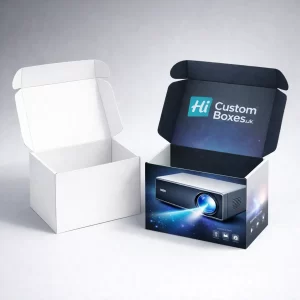 Custom mini projector packaging for secure storage, shipping, and product presentation