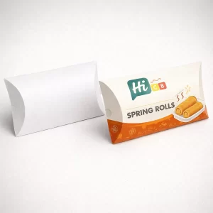 Custom spring rolls packaging for fresh food protection and brand promotion