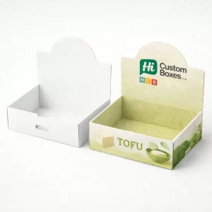 Custom tofu packaging boxes for retail display and secure transportation