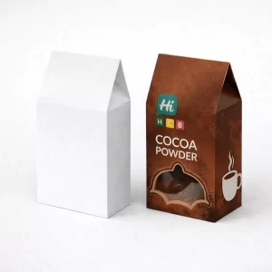 Bespoke cocoa powder boxes with logo and premium packaging finishes
