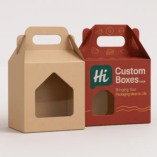 Custom gable boxes designed for product packaging, branding, and promotions