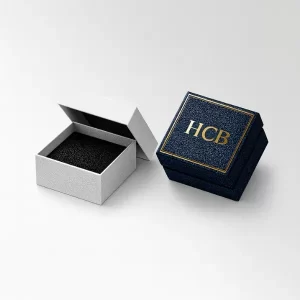 Custom jewellery boxes with logo for luxury retail and gift packaging