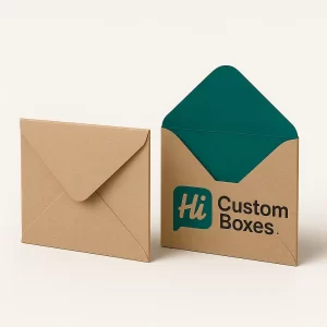 Custom kraft mailer envelope with logo for branded shipping and postal packaging