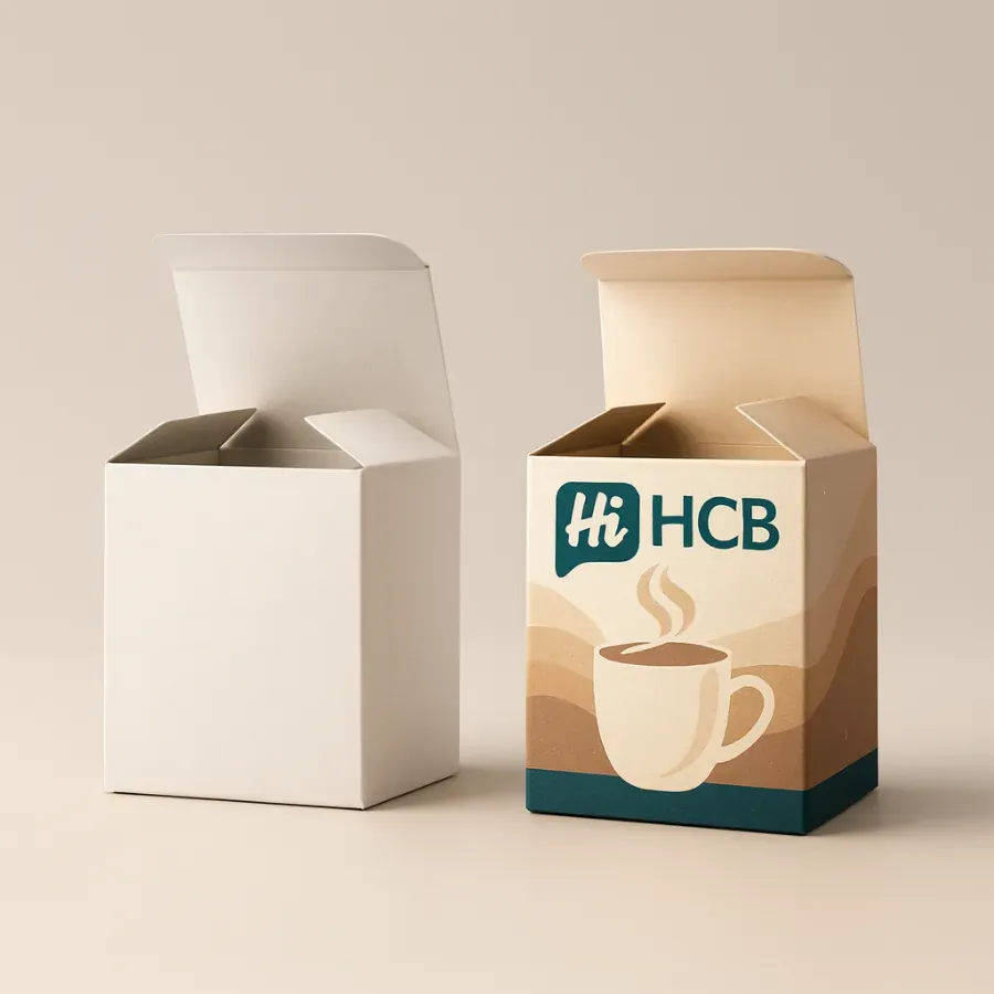 Custom mug boxes with logo for branded mug packaging and gift presentation