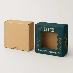 Custom printed die cut boxes with logo and premium finishes for retail packaging