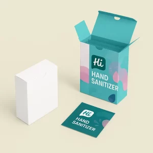 Custom sanitizer boxes with logo for hand sanitizer packaging and product protection