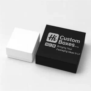 Custom silver foil boxes with logo and metallic finish for high-end packaging