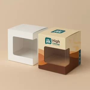 Die-cut custom mug boxes for secure product protection and display