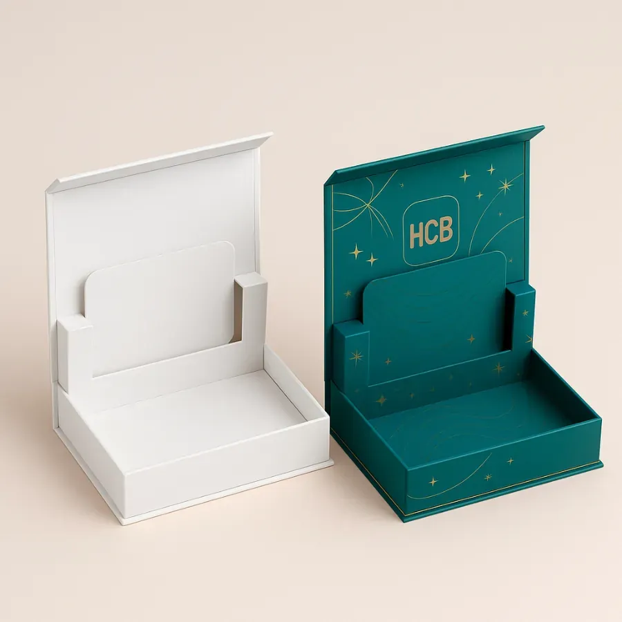 Gift card boxes for elegant presentation and secure gift card packaging