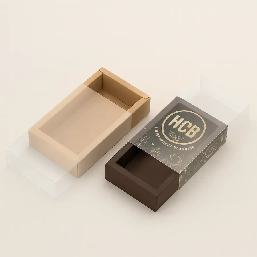 Kraft Boxes With Clear Lid