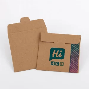 Custom kraft paper envelope with logo for business mailing and branding