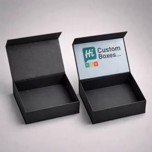 Two premium magnetic-closure boxes, one white and one pink, showcasing neatly arranged wellness products.