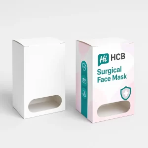 Custom surgical face mask boxes for secure storage and product protection