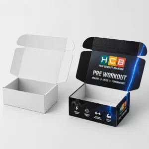 Bespoke creatine boxes with custom designs for branded supplement packaging