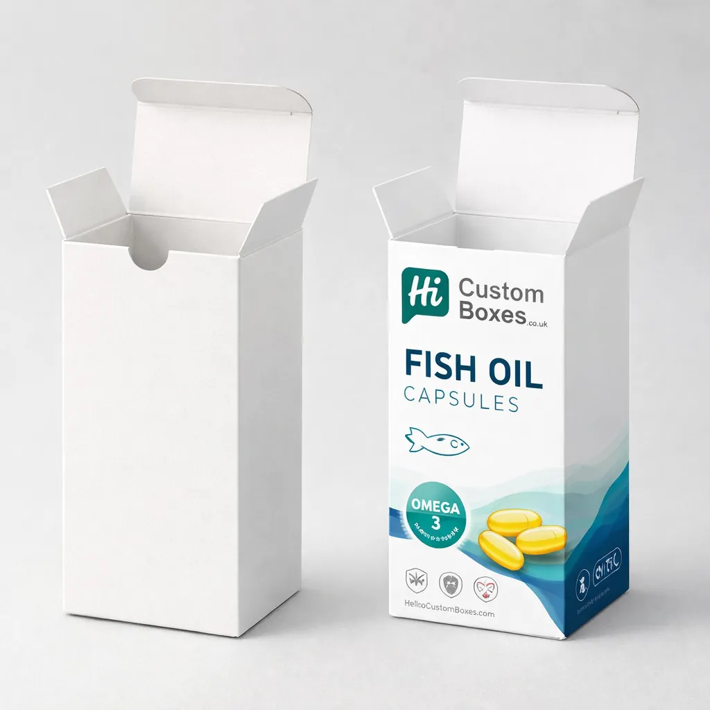 Fish Oil Capsules Boxes