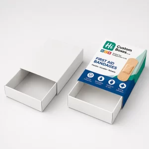Tray and sleeve bandage boxes for premium medical product packaging